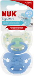 Nuk Signature szilikon cumi 6-18hó 2 db (fiú)