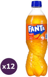 Fanta szénsavas narancs ízű üdítőital (12x500 ml)