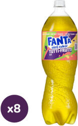 Fanta tutti-frutti ízű energiamentes szénsavas üdítőital édesítőszerekkel (8x1, 75 liter)