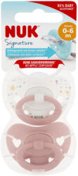 Nuk Signature szilikon cumi 0-6hó 2 db (lány)