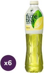 FUZETEA citromízű szénsavmentes üdítőital zöld tea kivonattal édesítőszerekkel (6x1, 5 liter) Szavatossági idő: 2026.02. 24