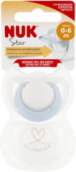 Nuk Star szilikon cumi 0-6hó 2 db (fiú)
