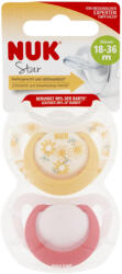 Nuk Star szilikon cumi 18-36hó 2 db (lány)