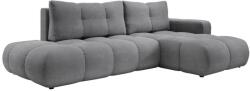 Laski Ággyá alakítható kárpitozott L-alakú sarokülőgarnitúra ALMADA, jobb oldali, tárolóval, szürke 8590828023630 (LK0100)