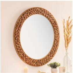 Atmosphera - Fali tükör ANOKI átm. 99 cm Eukaliptusz 203598 (P6731)