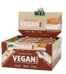 HAYA LABS . VEGAN PROTEIN BAR - LATTE MACCHIATO ÉS KEKSZ ÍZ - 12 x 40 G