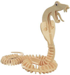 Wooden Toy / Wck JUCĂRIE DIN LEMN, Puzzle 3D WCK Șarpe - cobra