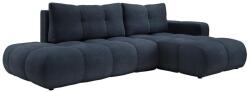 Laski Kihúzható jobbos kárpitozott sarokülőgarnitúra tárolóhellyel, L alakú ALMADA, kék 8590828023920 (LK0106)