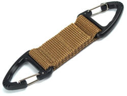 DRAGOWA Tactical Megfordítható karabiner Basecamp, khaki színben