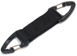 DRAGOWA Tactical Megfordítható karabiner Basecamp, fekete