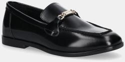 Gant bőr mokaszin Gimble fekete, lapos talpú, 31571125 - fekete Női 36