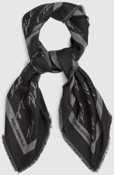 Karl Lagerfeld sál selyemkeverékből - fekete Univerzális méret
