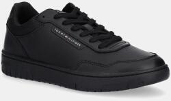 Tommy Hilfiger bőr sportcipő TH BASKET CORE LTH fekete, FM0FM05629 - fekete Férfi 41