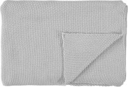 Marc O'Polo Pled Nordic Knit 130 x 170 cm argintiu din bumbac organic (730132-491-005)