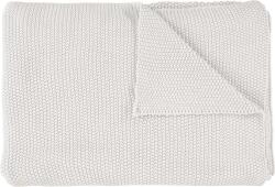 Marc O'Polo Pled Nordic Knit 130 x 170 cm alb din bumbac organic (730132-491-004)
