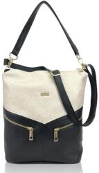 ZELLIA Női Válltáska Zvn22020 Fekete-Arany (ZLK-zvn22020-08920485)