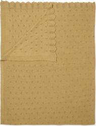 Essenza Pătură Knitted Ajour 130 x 170 cm galbenă (100185-522-01)
