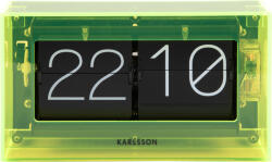 Karlsson Ceas Boxed Flip galben acrilic (KA5976YE)