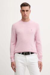Tommy Hilfiger pulóver könnyű, rózsaszín, MW0MW36535 - rózsaszín L