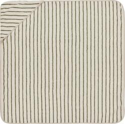 OYOY Prosop de baie pentru copii cu glugă Raita, 100 x 100 cm, bej-negru (M107293) Prosop