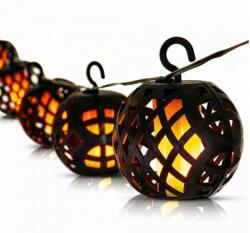  Garden King Napelemes LED fénylánc, 6 lámpa - 2 készlet