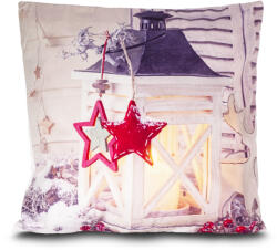  HomeLife LED világító párnahuzat Fehér lámpás 40 x 40 cm