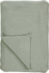 Marc O'Polo Pled Nordic Knit 130 x 170 cm verde pastelat din bumbac organic (730132-4911-007)