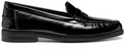 Geox bőr mokaszin D CLORIDIE fekete, lapos talpú, D56XGA 00038 C9999 - fekete Női 41