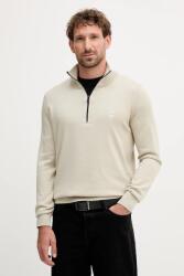 BOSS Orange gyapjúkeverék pulóver könnyű, fekete, 50527585 - bézs S