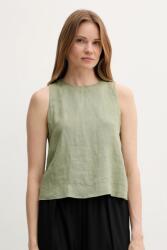 Benetton vászon felső - zöld M - answear - 15 990 Ft
