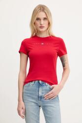 Tommy Jeans pamut póló piros, DW0DW21422 - piros M