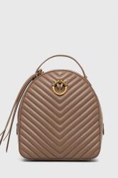 PINKO bőr hátizsák Answear Exclusive barna, női, kis, sima, , 102530. A0GK - barna Univerzális méret