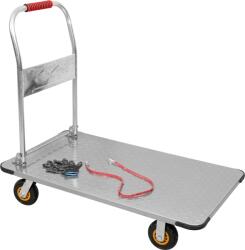  Acél raktárkocsi, kézikocsi 110x65cm, 500kg teherbírás (SP-110x65)