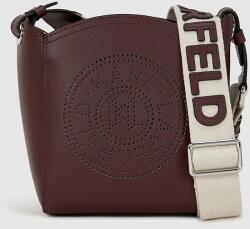 Karl Lagerfeld bőr táska - burgundia Univerzális méret - answear - 67 990 Ft