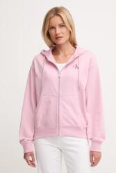 Calvin Klein felső lila, nyomott mintás, kapucnis, LV047B270G - rózsaszín S