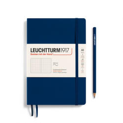 LEUCHTTURM1917 Medium A5 pontozott lapos SOFTCOVER notebook, navy