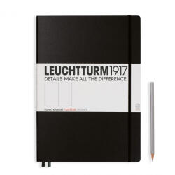 LEUCHTTURM1917 Master Classic pontozott lapos A4, black
