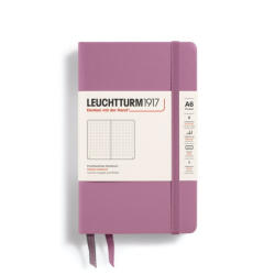 LEUCHTTURM1917 A6 Pocket pontozott lapos NOTEBOOK, dusty rose