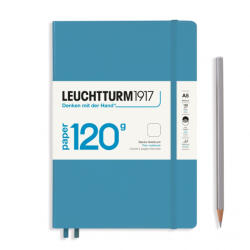 LEUCHTTURM1917 Medium Edition 120g A5 sima lapos NOTEBOOK, nordic blue