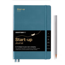 LEUCHTTURM1917 Start-up Journal Medium A5, kőkék, Angol nyelvű