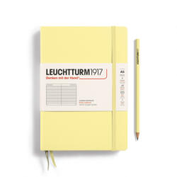 LEUCHTTURM1917 Medium A5 vonalas lapos NOTEBOOK, vanilla