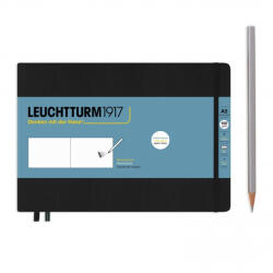 LEUCHTTURM1917 Sketchbook A5 fekvő, black