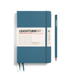 LEUCHTTURM1917 Hardcover B6+ pontozott lapos notebook, stone blue