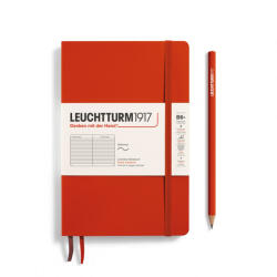 LEUCHTTURM1917 Paperback B6+ vonalas SOFTCOVER notebook, fox red