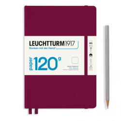 LEUCHTTURM1917 Medium Edition 120g A5 sima lapos NOTEBOOK, port red