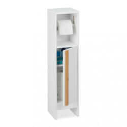 Relaxdays Modern WC-papír tartó szekrénnyel fehér 10035347