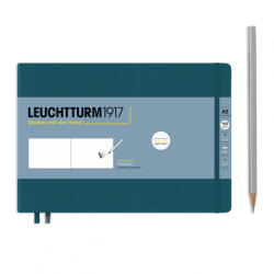 LEUCHTTURM1917 Sketchbook A5 fekvő, pacific green