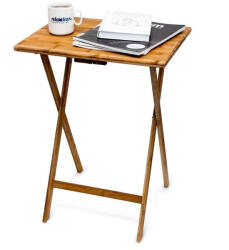 Relaxdays Bambusz összecsukható kisasztal 10015834