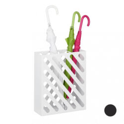 Relaxdays Téglalap alakú esernyőtartó fehér 10027936_49