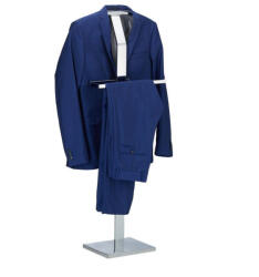 Relaxdays Modern szobainas ruhaállvány fényes ezüst 10021254